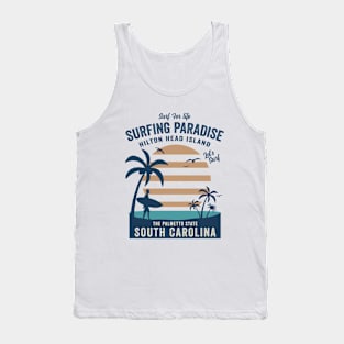 Hilton Head Island South Carolina Surfing Tank Top